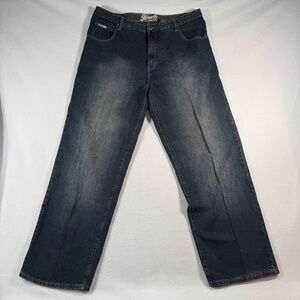96 North Jeans Mens 42 Blue Wide Leg Baggy Dark Wash